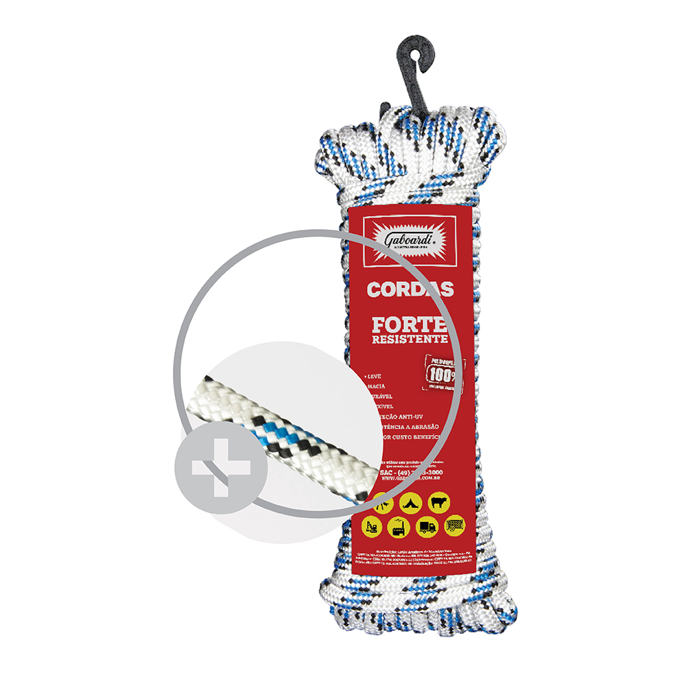 CORDA TR. PP MULTICORES 12mm x 20m